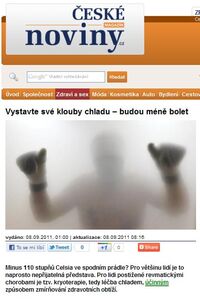 Vystavte své klouby chladu – budou méně bolet