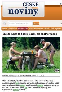 Slunce lupénce dobře slouží, ale špatně vládne