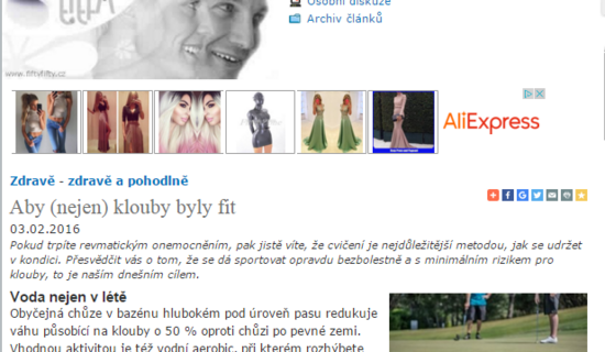 Aby (nejen) klouby byly fit