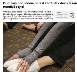 Budí vás nad ránem bolest zad? Návštěvu lékaře neodkládejte!