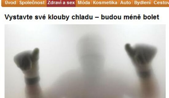 Vystavte své klouby chladu – budou méně bolet
