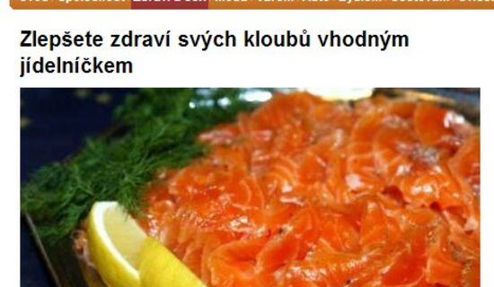 Zlepšete zdraví svých kloubů vhodným jídelníčkem