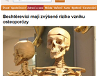 Bechtěrevici mají zvýšené riziko vzniku osteoporózy