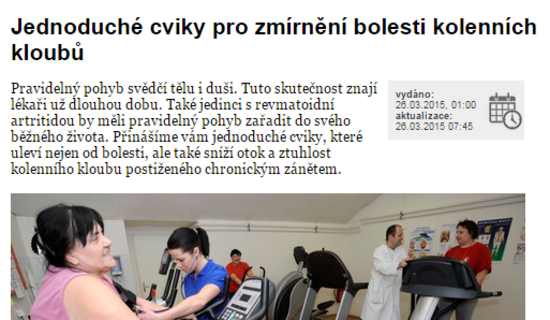 Jednoduché cviky pro zmírnění bolesti kolenních kloubů