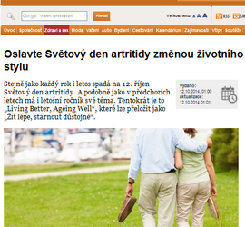 Oslavte Světový den artritidy změnou životního stylu