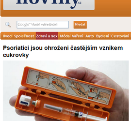 Psoriatici jsou ohroženi častějším vznikem cukrovky