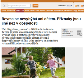 Revma se nevyhýbá ani dětem. Příznaky jsou jiné než v dospělosti