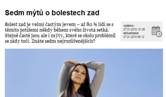 Sedm mýtů o bolestech zad