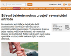 Střevní bakterie mohou „rozjet“ revmatoidní artritidu