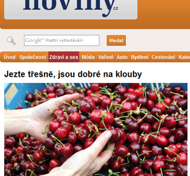 Jezte třešně, jsou dobré na klouby