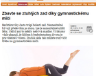 Zbavte se ztuhlých zad díky gymnastickému míči