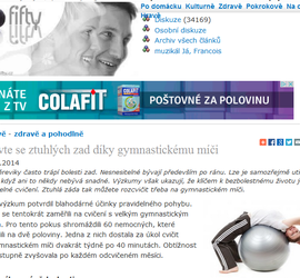 Zbavte se ztuhlých zad díky gymnastickému míči