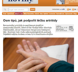 Osm tipů, jak podpořit léčbu artritidy