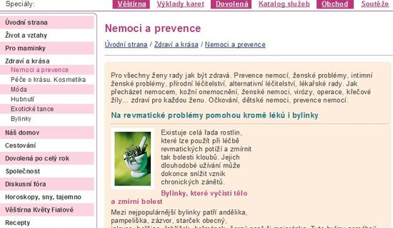 Na revmatické problémy pomohou kromě léků i bylinky