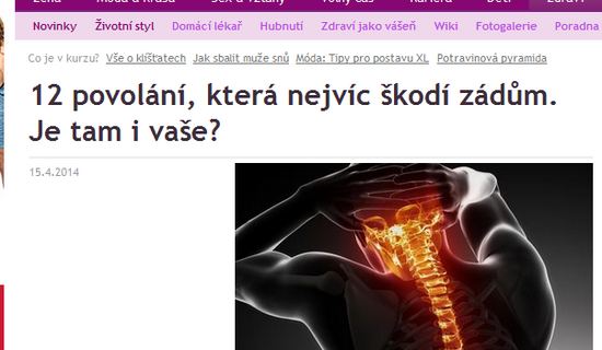 12 povolání, která nejvíc škodí zádům. Je tam i vaše?