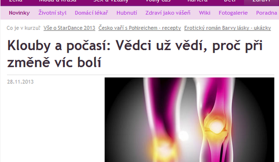 Klouby a počasí: Vědci už vědí, proč při změně víc bolí