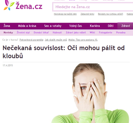 Nečekaná souvislost: Oči mohou pálit od kloubů