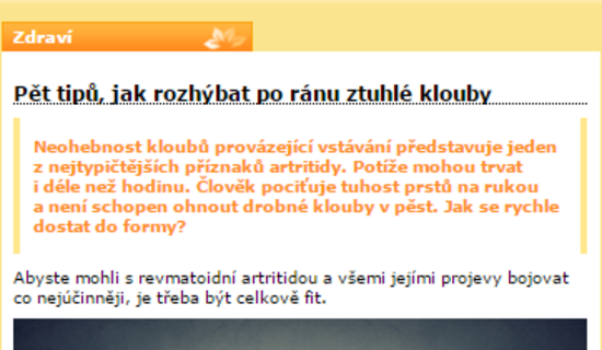 Pět tipů, jak rozhýbat po ránu ztuhlé klouby